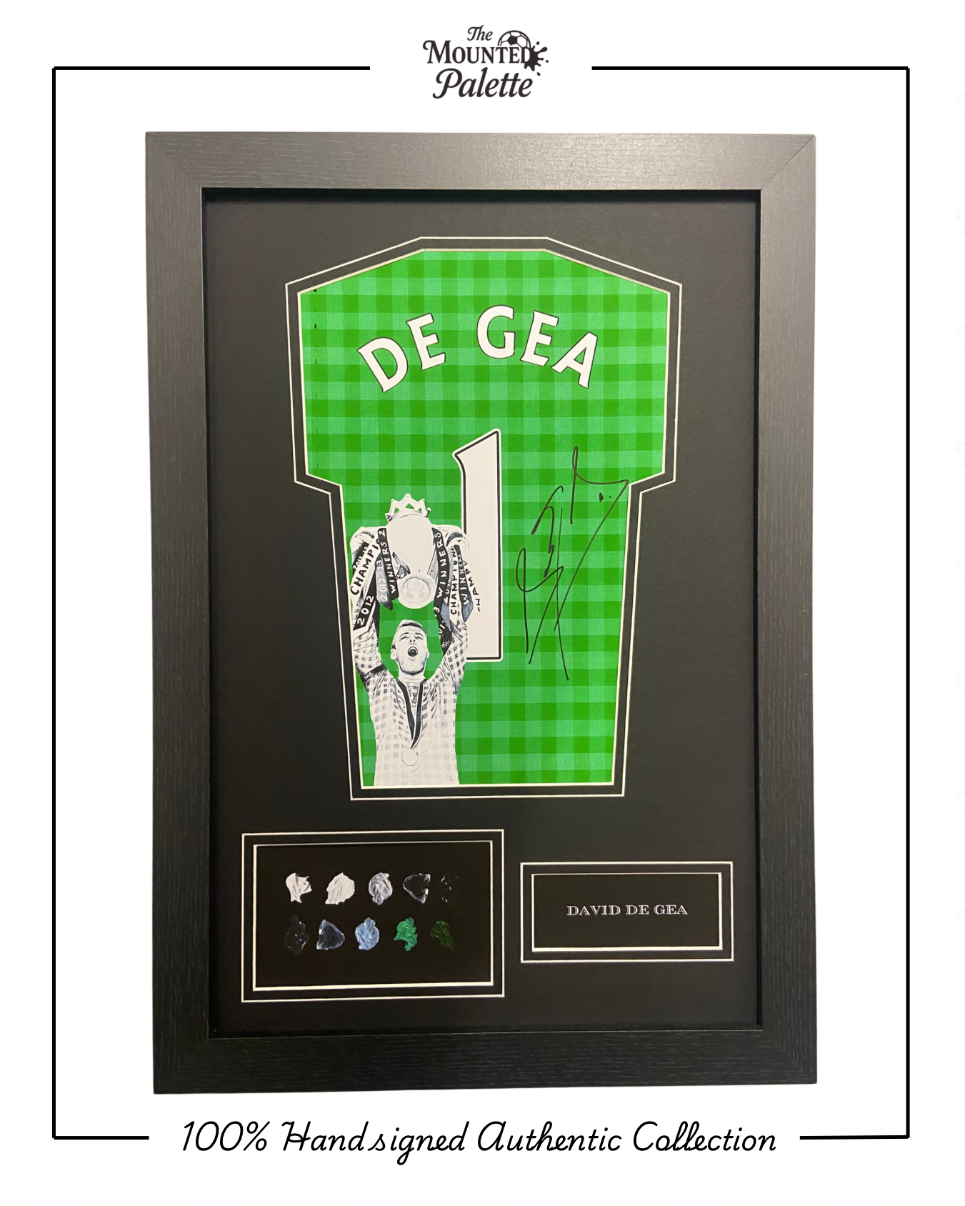 Hand signed 100% authentic David De Gea Mini Shirt