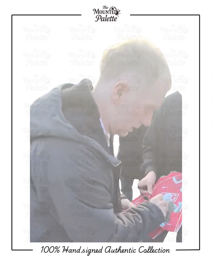 Hand signed 100% authentic Paul Scholes Mini Shirt